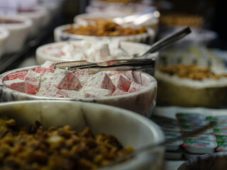 delicious Turkish delights at the hotel buffet
