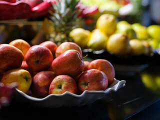 delicious fruits at the hotel buffet