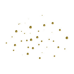 Gold Glitter Hand Drawn Splatter