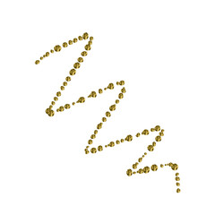 Gold Dotted Stroke