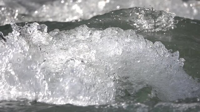 Cold ice water from raging river, Close up, Slow motion

Slow motion close up shot

