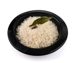 Basmati rice in a dish