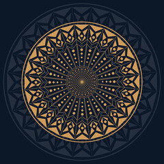 Happy diwali ornamental indian mandala art style vector illustration