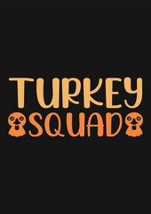 Fototapeta na wymiar Thanksgiving Turkey Retro T-shirt