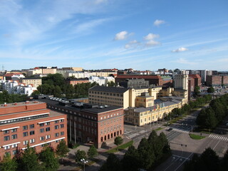 Fototapeta na wymiar Stadtteil Merihaka, Helsinki in Finnland
