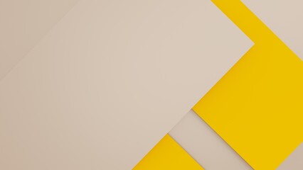 Overlapping yellow-brown paper planes layer. Abstract background. 3D high quality rendering. 3D illustration. 3D CG. © DRN Studio