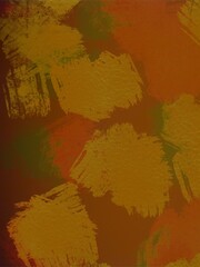 Abstract vintage textured golden orange paint stroke background 
