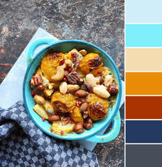Color matching palette from image of