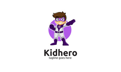 Kid Hero Mascot Logo