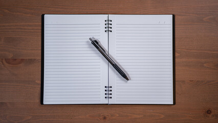 notebook and pen