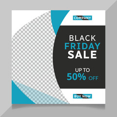 Black Friday sale social media post template