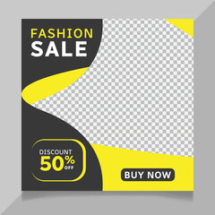 Fashion sale social media post design