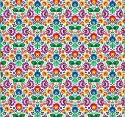 Fototapeta na wymiar Illustration Seamless traditional floral pattern