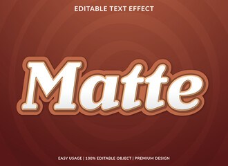 matte editable text effect template use for business logo and brand