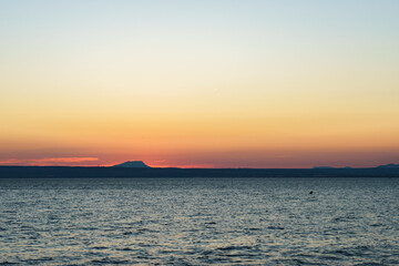 Sainte Victoire mountain at sunrise