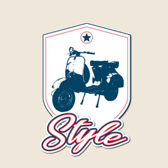 Motorcycle simple logo