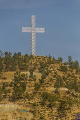 Cross on a hill in Mekele, Ethiopia