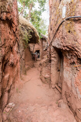 Cave houses in Lalibela, Ethiopia