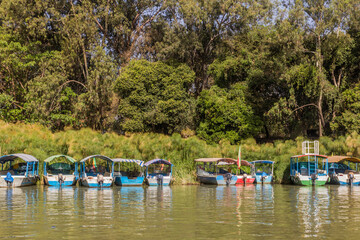 Obraz premium Small boats in Bahir Dar, Ethiopia