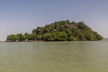 Fototapeta na wymiar Small island in Tana lake, Ethiopia