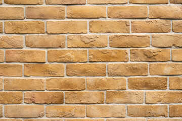 brick wall texture background with Sunlight. Brickwork or stonework flooring interior rock old...
