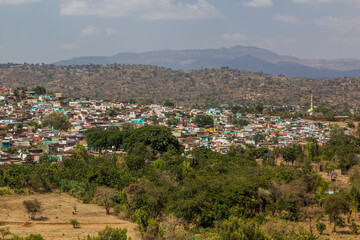 Fototapeta na wymiar Aerial view of Harar old town, Ethiopia