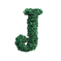 3D rendering of cannabis alphabet set 2	
