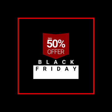 banner and flyer black friday sale discount up to 50 percent