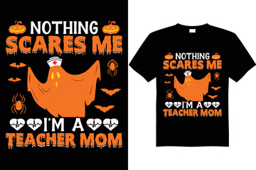 t shirt design concept halloween mom