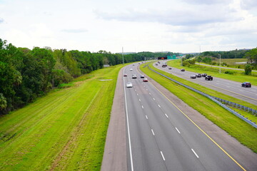 A beautiful highway in Florida	
