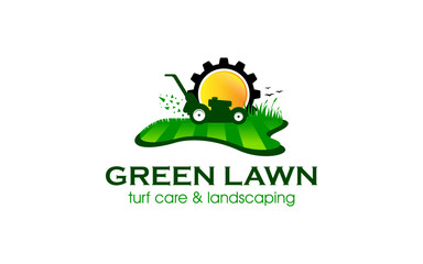 Illustration graphic vector of lawn care, landscape services, grass concept logo design template