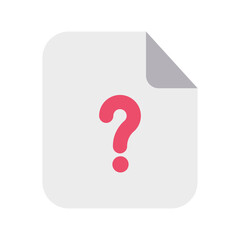 Unknown Files Icon Flat Style