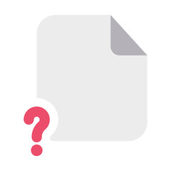 Unknown Files Icon Flat Style