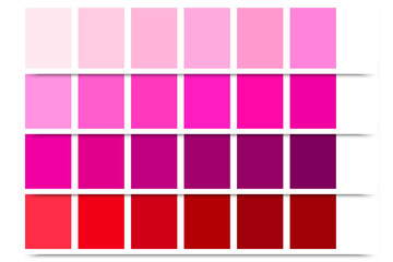 raspberry palette. Trendy style. Pastel colors. Vector illustration. Stock image.