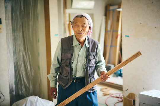 大工職人のポートレート