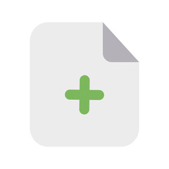 Add Files Icon with Flat Style