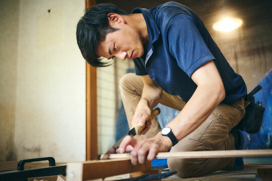 大工職人のポートレート