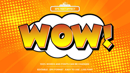 Comic book text effect editable cartoon and pop art text style © hamdhan23