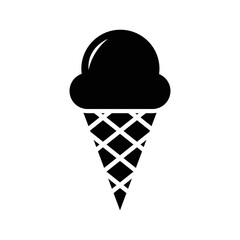 ice cream icon vector design template in white background