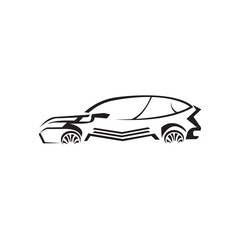 sports car logo clipart design illustration vector