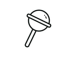 Candy Icons. Sweets for children, pastry shops. Vector illustration.