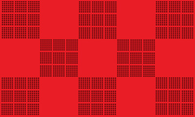 checkerboard vector image on red background