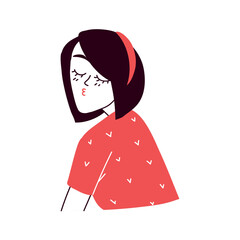 woman blowing a kiss