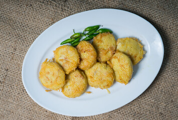 Indonesian traditional potato cakes