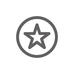 star message icon. Perfect for web design or user interface applications. Simple vector illustration.