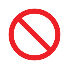 Red Prohibition Sign