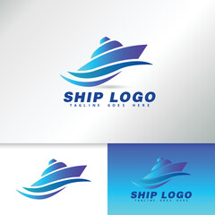 Ship, Cruise And Marine Logo Design Inspiration Vector
