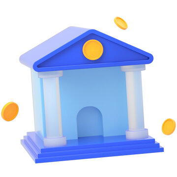 Bank 3D illustration