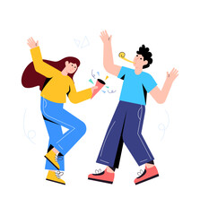 Ecommerce concept, online order flat vector 