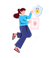 A handy flat illustration of access 